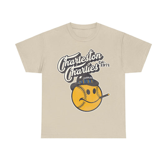 Charleston Charlies Est 1971 Nostalgic Retro Baseball Team T-shirt