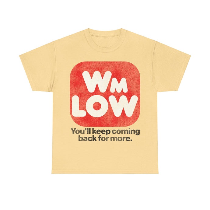 Wm Low Supermarket Grocery Store Retro Nostalgic T-shirt