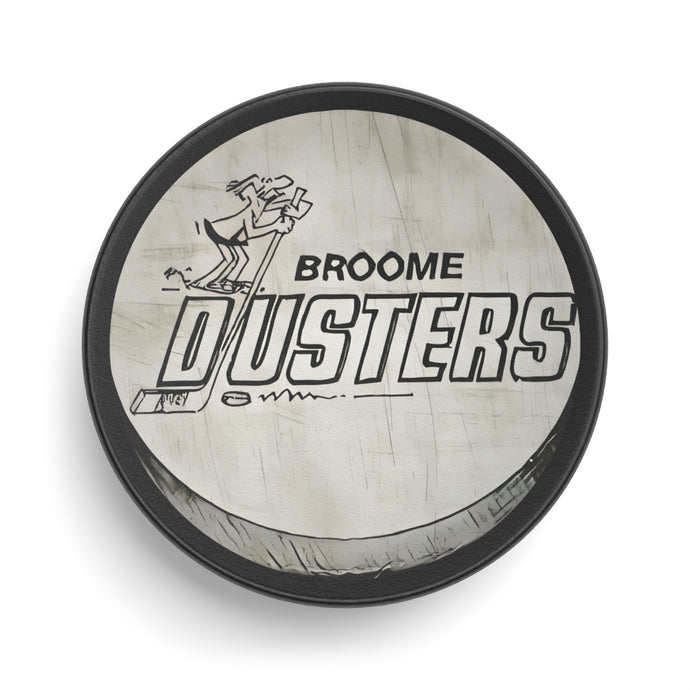 Broome Dusters New York Hockey Puck