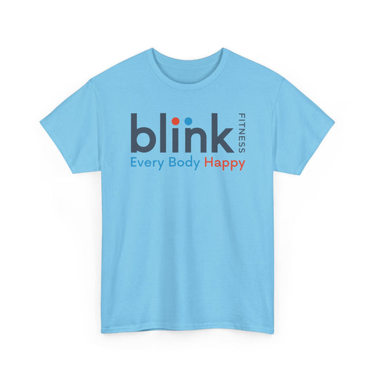 Blink Fitness T-Shirt Defunct Gym Chain Every Body Happy Workout Tee