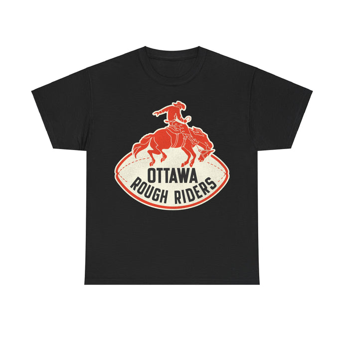 Ottawa Rough Riders Retro Nostalgic Football T-shirt