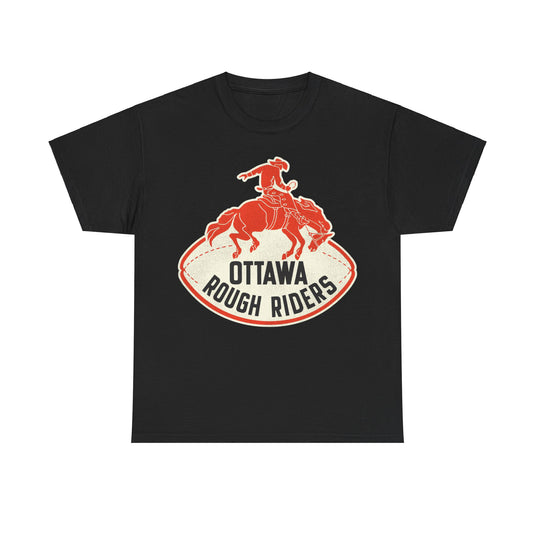 Ottawa Rough Riders Retro Nostalgic Football T-shirt