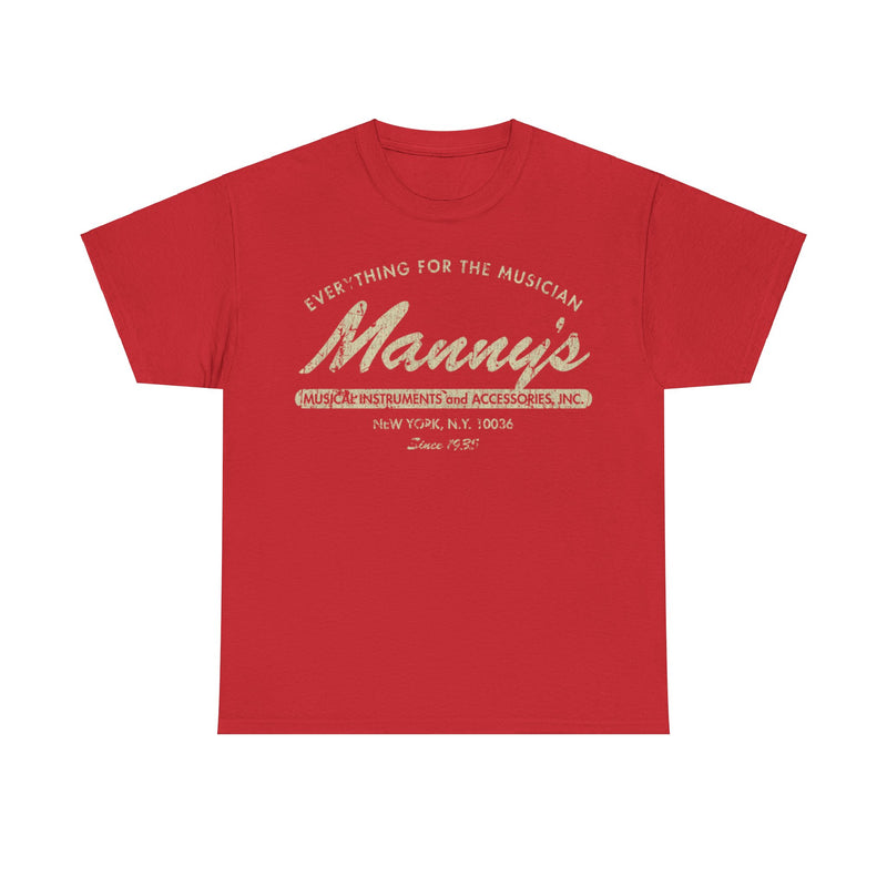 Load image into Gallery viewer, Mannys Music 1935 Retail Store Distressed Print T-shirt
