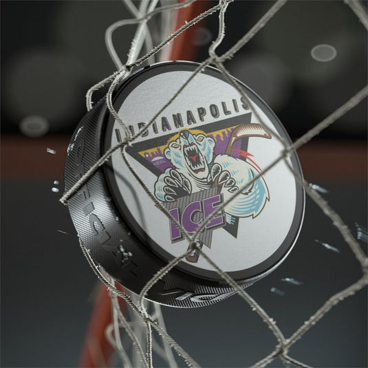 Indianapolis Ice Nostalgic Logo Hockey Puck