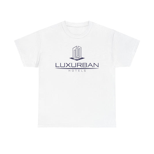 LuxUrban Hotels T-Shirt - Hospitality Industry Bankrupt Hotel Logo