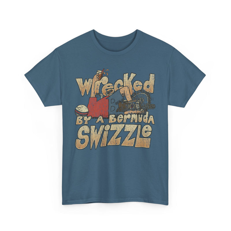 Load image into Gallery viewer, Wrecked by a Bermuda Swizzle 1983 Alcohol Vacation T-shirt
