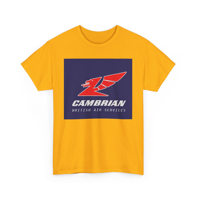 Load image into Gallery viewer, Cambrian Airways Red Dragon British Air Services Aviation Memorabilia T-shirt
