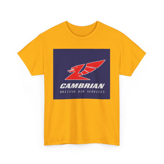 Cambrian Airways Red Dragon British Air Services Aviation Memorabilia T-shirt