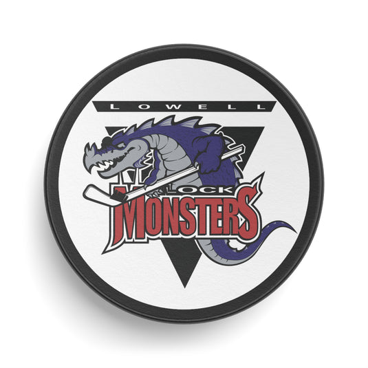 Lowell Lock Monsters American League Massachusetts Hockey Puck