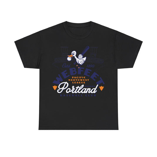 Portland Webfeet Est 1890 Oregon Baseball T-shirt