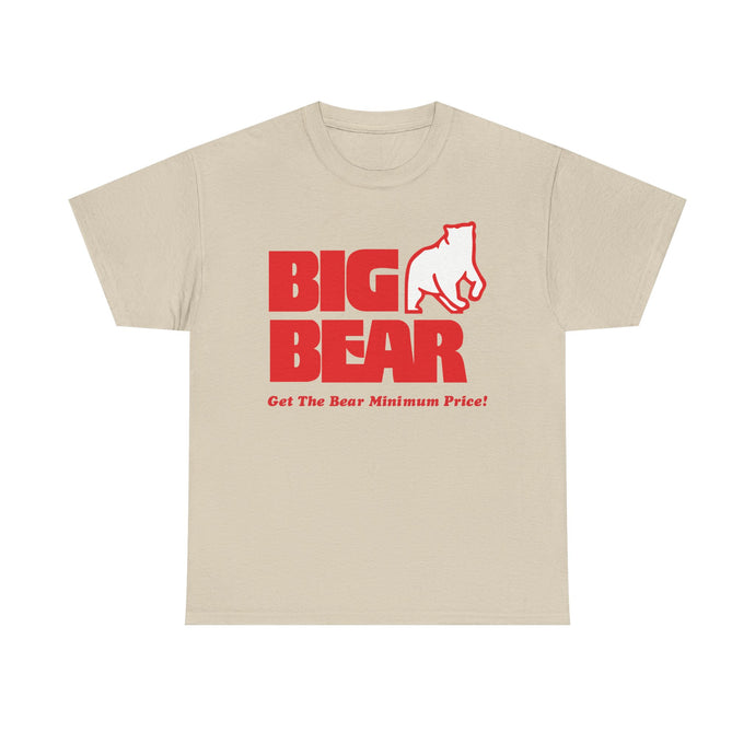 Big Bear Get The Bear Minimum Price Vintage Grocery T-Shirt