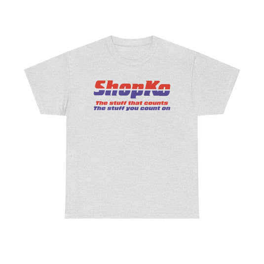 ShopKo The Stuff That Counts Orange Blue Logo Department Store T-shirt