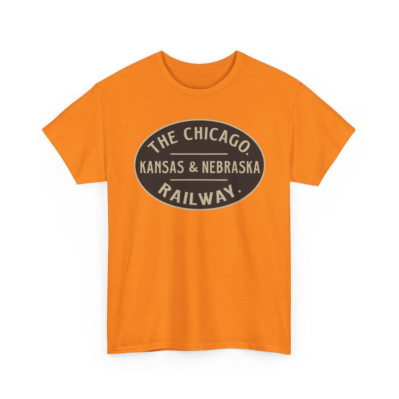 Load image into Gallery viewer, Chicago Kansas Nebraska Railway Vintage Railroad Logo T-Shirt

