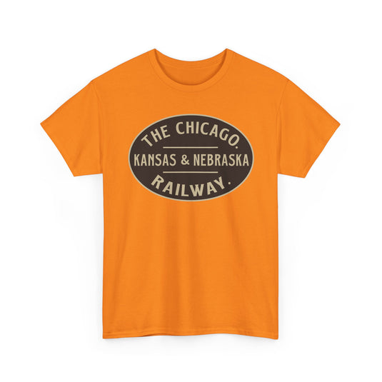 Chicago Kansas Nebraska Railway Vintage Railroad Logo T-Shirt
