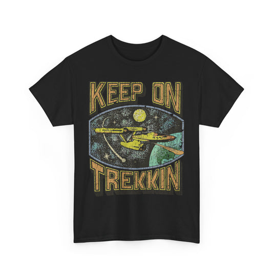 Keep on Trekkin Retro Nostalgic Star Trek T-shirt