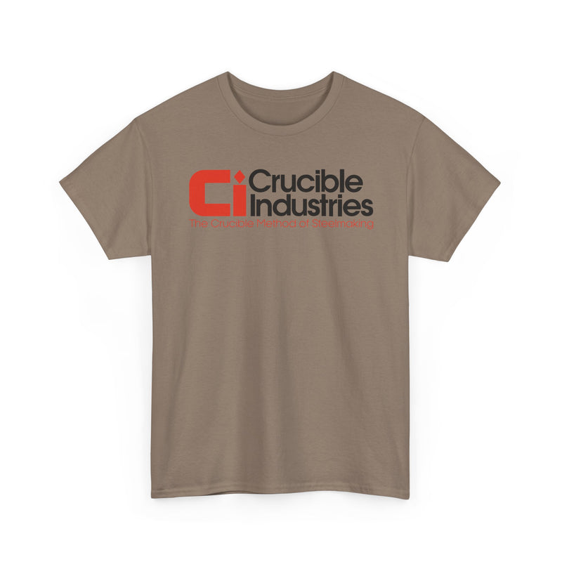 Load image into Gallery viewer, Crucible Industries Steelmaking Logo Graphic T-Shirt Rare Defunct Brand Tee
