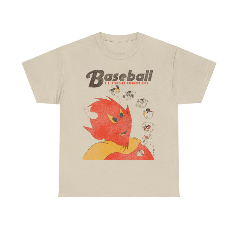 Load image into Gallery viewer, El Paso Diablos Nostalgic Retro Baseball Team T-shirt
