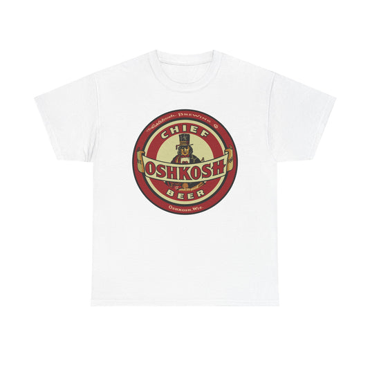 Oshkosh Beer Chief Logo Brewing Co Wisconsin T-Shirt