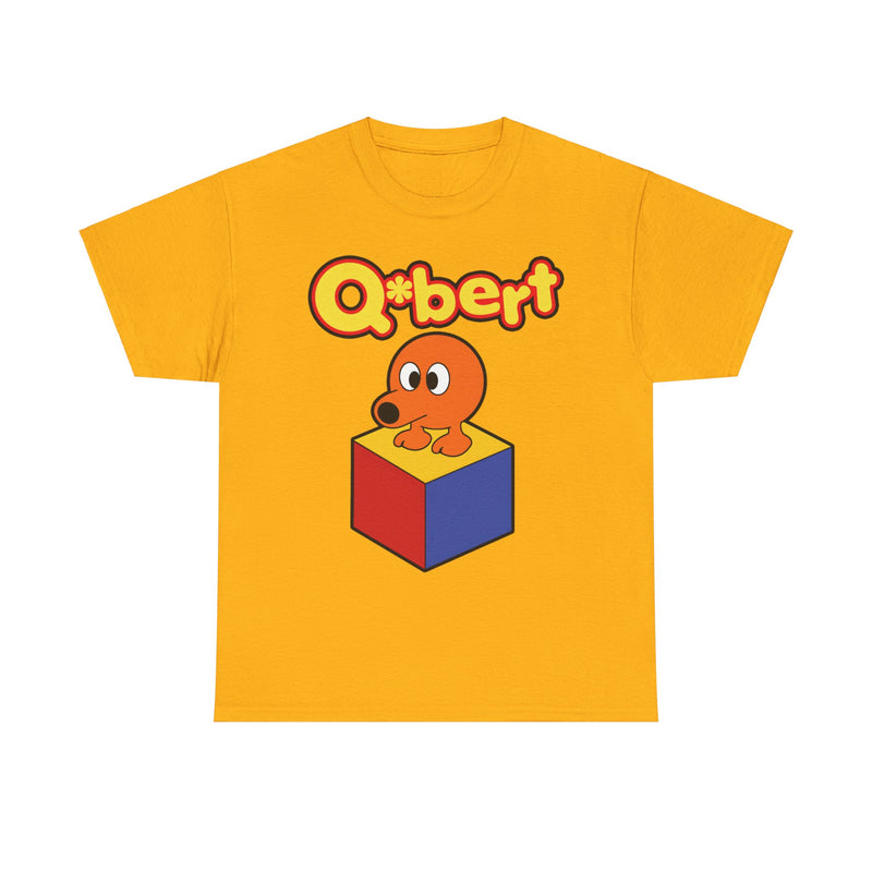 Load image into Gallery viewer, Qbert Logo Video Game Nostalgic T-shirt
