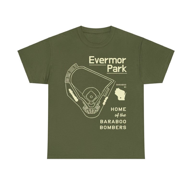 Load image into Gallery viewer, Evermor Park Baraboo Bombers Nostalgic Retro T-shirt
