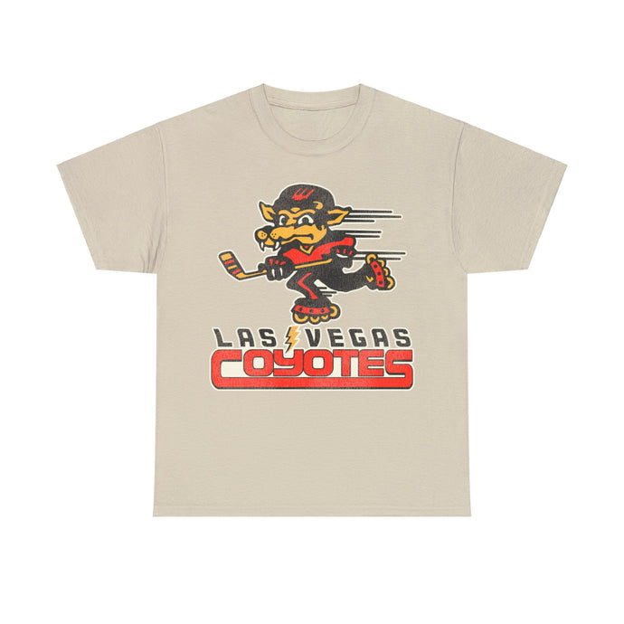 Las Vegas Coyotes Logo Nostalgic Roller Hockey T-shirt