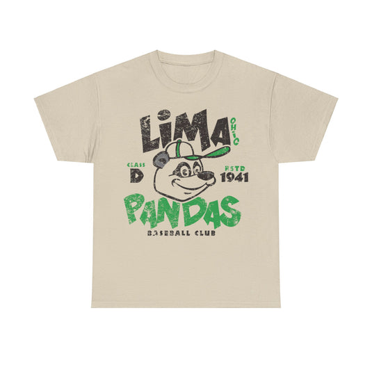 Lima Pandas Est 1941 Ohio Baseball T-shirt