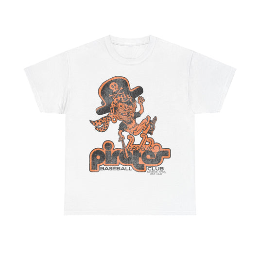 Keokuk Pirates Nostalgic Retro Baseball Team T-shirt