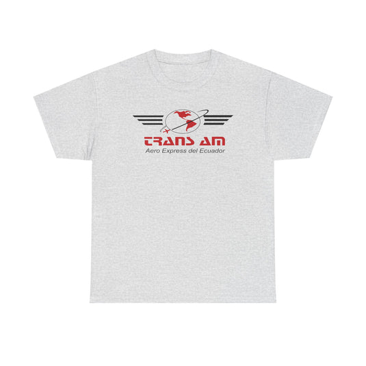 Trans Am Ecuador Airline Vintage Logo T-Shirt Aviation History