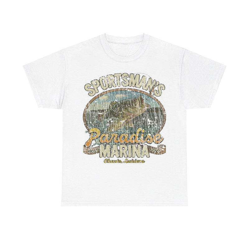 Load image into Gallery viewer, Sportsmans Paradise Louisiana Marina Store T-shirt
