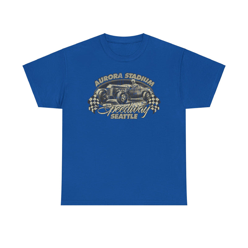 Load image into Gallery viewer, Aurora Stadium Speedway 1941 Seattle Washington Car T-shirt
