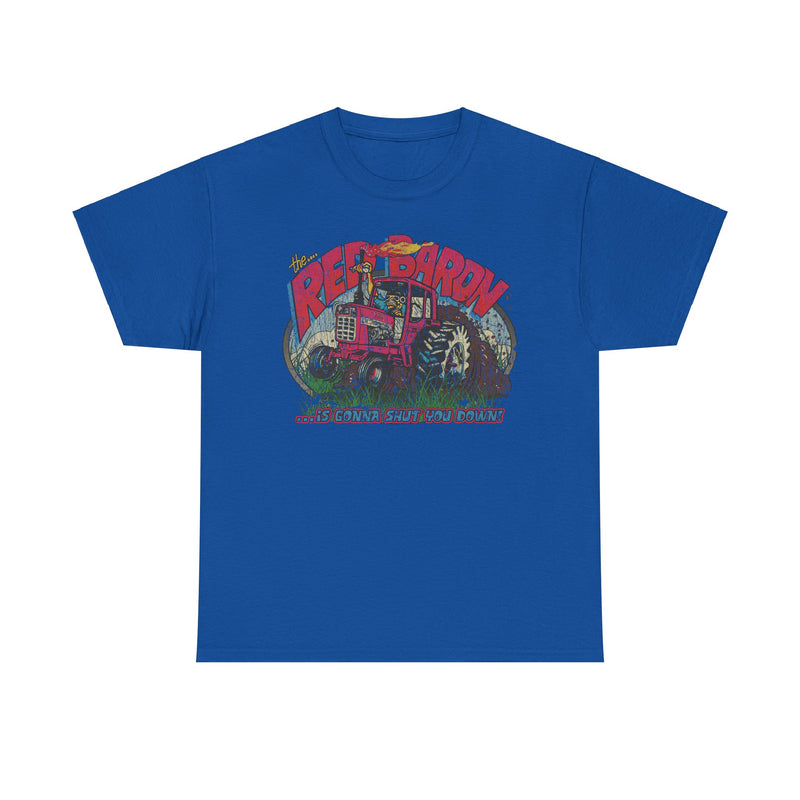 Load image into Gallery viewer, The Red Baron Monster Tractor 1981 Equipment Manufacturing T-shirt
