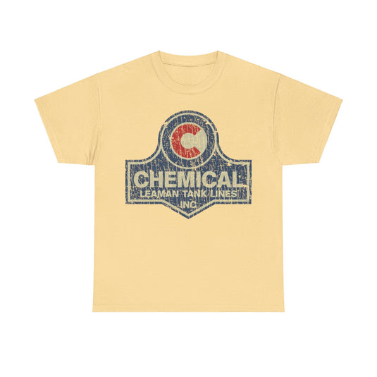 Chemical Leaman Tank Lines 1961 Trucking Distressed Print T-shirt