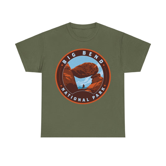 Big Bend National Park Texas Round Logo T-shirt