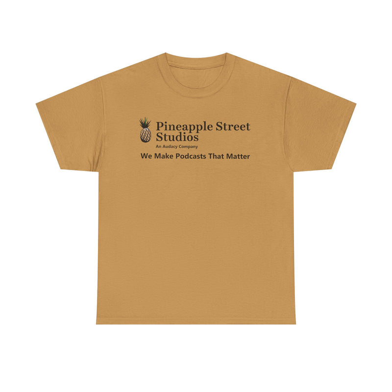 Load image into Gallery viewer, Pineapple Street Studios Podcast Company T-Shirt Audacy Logo Tee
