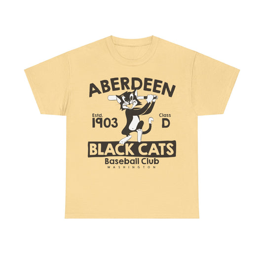 Aberdeen Washington 1903 Black Cats Baseball T-shirt