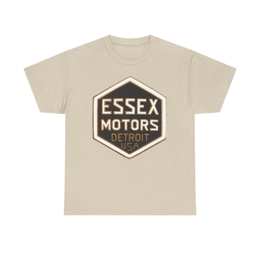 Essex Motors Detroit USA Gold Badge Rare Logo T-shirt
