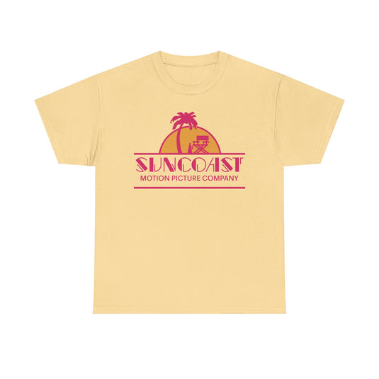 Suncoast Motion Picture Company Palm Tree Movie Director Chair Logo T-shirt