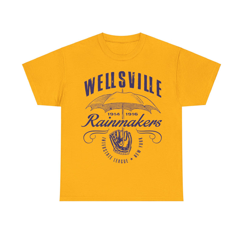 Load image into Gallery viewer, Wellsville Rainmakers Est 1914 New York Baseball T-shirt
