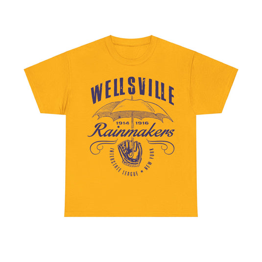 Wellsville Rainmakers Est 1914 New York Baseball T-shirt