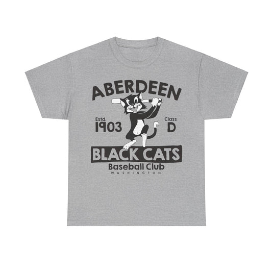 Aberdeen Washington 1903 Black Cats Baseball T-shirt