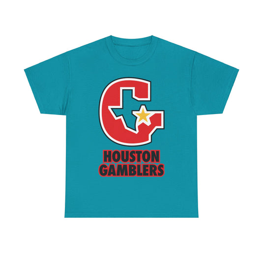 Houston Gamblers Logo Texas Football Team T-shirt