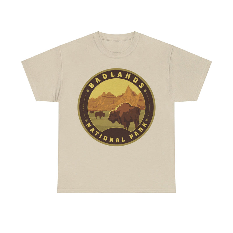 Load image into Gallery viewer, Badlands National Park South Dakota Round Logo T-shirt
