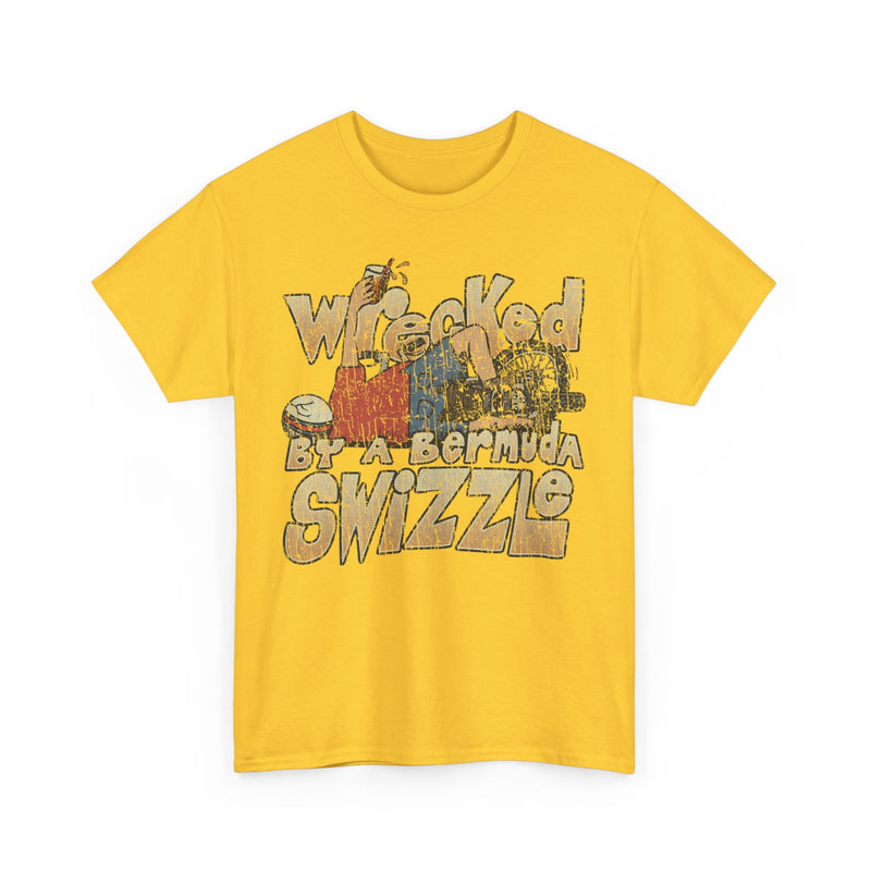 Load image into Gallery viewer, Wrecked by a Bermuda Swizzle 1983 Alcohol Vacation T-shirt
