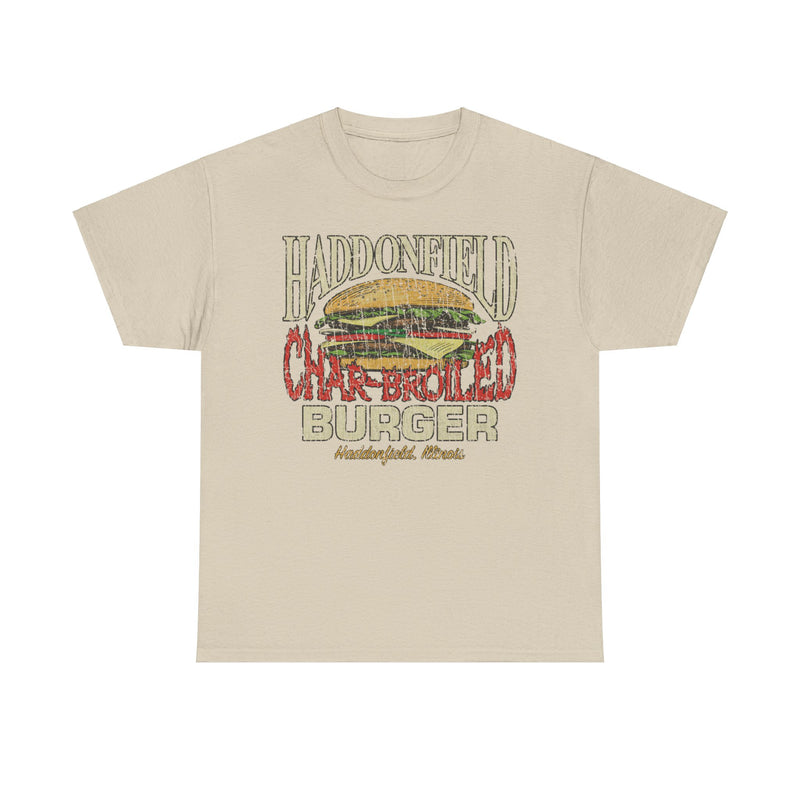 Load image into Gallery viewer, Haddonfield Char-Broiled Burger Illinois Restaurant T-shirt
