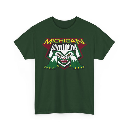 Michigan Battle Cats Midwest League 1995-2002 Baseball T-shirt