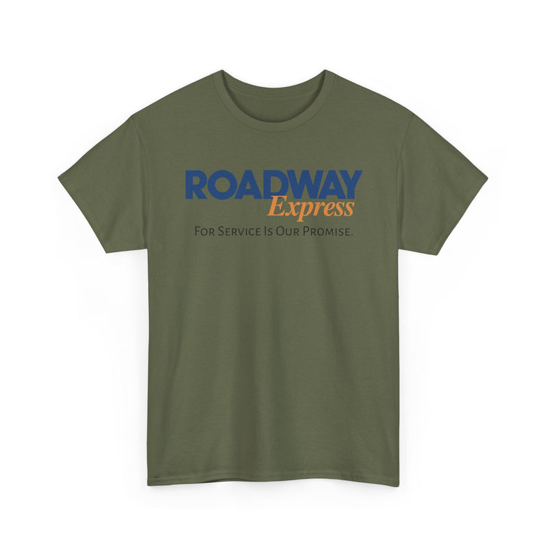 Load image into Gallery viewer, Roadway Express For Service Is Our Promise T-Shirt Logistics Logo
