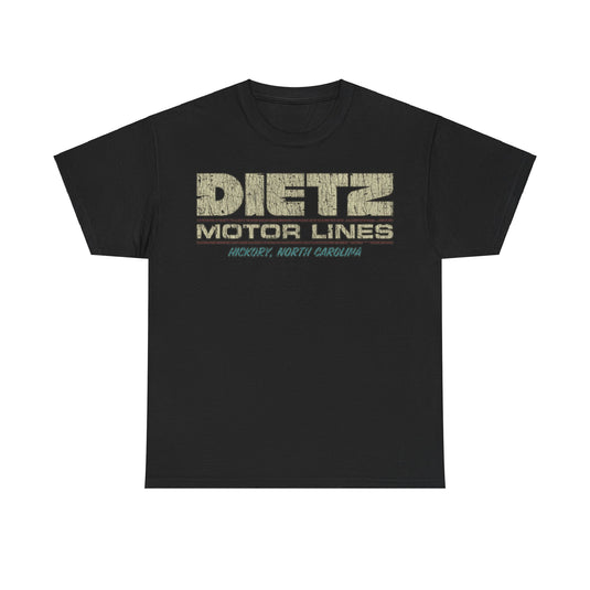 Dietz Motor Lines 1948 Trucking Distressed Print T-shirt