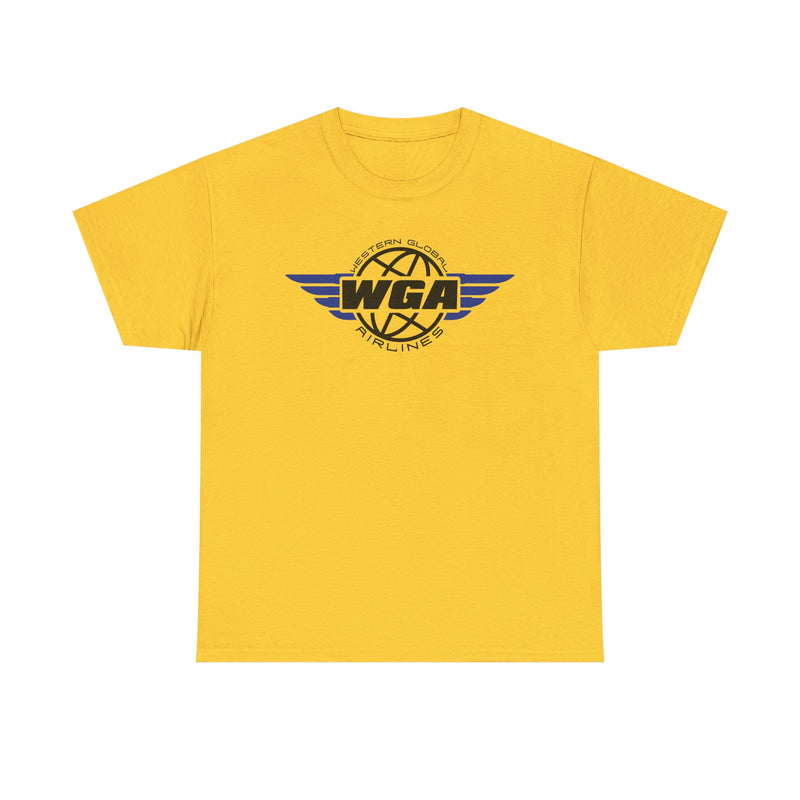 Load image into Gallery viewer, Western Global Airlines T-Shirt - Aviation Industry Bankrupt Logo Tee
