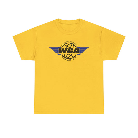 Western Global Airlines T-Shirt - Aviation Industry Bankrupt Logo Tee
