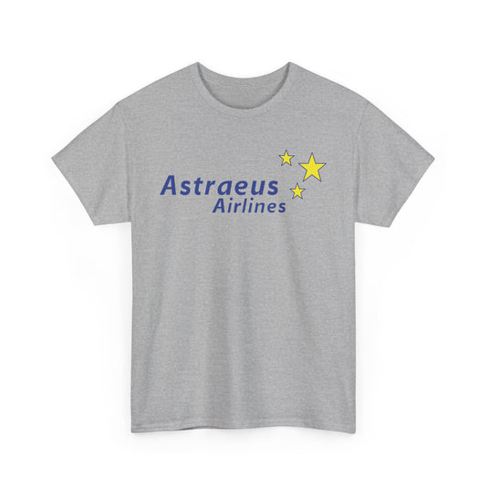 Astraeus Airlines Blue Yellow Stars European Charter Aviation T-shirt